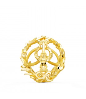 Insignia profesional Músico Oro 18K - Pin profesiones - carreras universitarias - emblema, escudo de oro