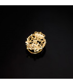 Insignia profesional Odontología Oro 18K - Pin profesiones - carreras universitarias - emblema, escudo de oro