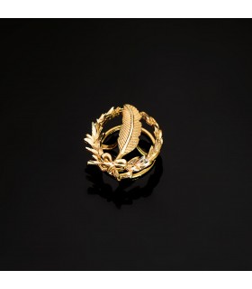 Insignia profesional Periodismo Oro 18K - Pin profesiones - carreras universitarias - emblema, escudo de oro