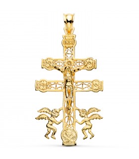 Croix Caravaca Filigrane Or 18K 49mm