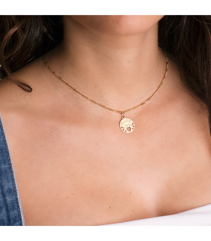 Pendentif Plaque Or 18K "Mamá te quiero"
