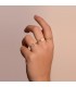 Bague femme avec pierre semi-précieuse. Pierre péridot. Bijouterie en ligne.