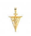 Pendente Cristo massiccio INRI Oro giallo 18kt 35 mm