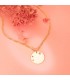 Colgante Magic Universe 18 K Medalla Estrella - constelación - rosa de los vientos