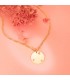 Colgante Magic Universe 18K Medalla Estrella - constelación - rosa de los vientos