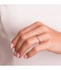 Anillo con diamantes mujer oro 18 kilates. Anillo de compromiso mujer. Alda Joyeros.