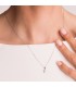 Cadena Fígaro Oro Blanco 18K 1mm 50cm collar mujer cadenas joyeria online