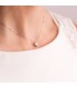 Gargantilla Estrella 0.050 Qtes. Oro Blanco 18K - collar con diamantes para mujer