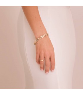 Bracelet Femme Olesia Or Bicolore 9K Maillons