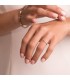 Anillo de mujer con piedra topacio. Sortija solitario para mujer en oro amarillo. Anillo con aguamarina.