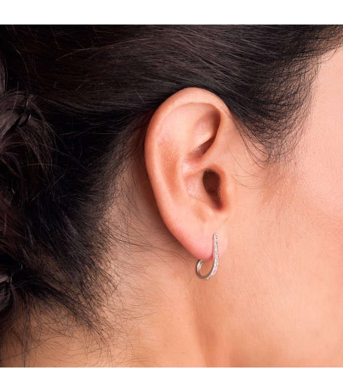 Pendientes de novia Lady Kelly Oro blanco 18k