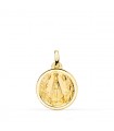 Medaglia Madonna e Angeli Oro 18kt 16mm