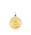 Medalla San Miguel Bisel Oro 18K 18mm