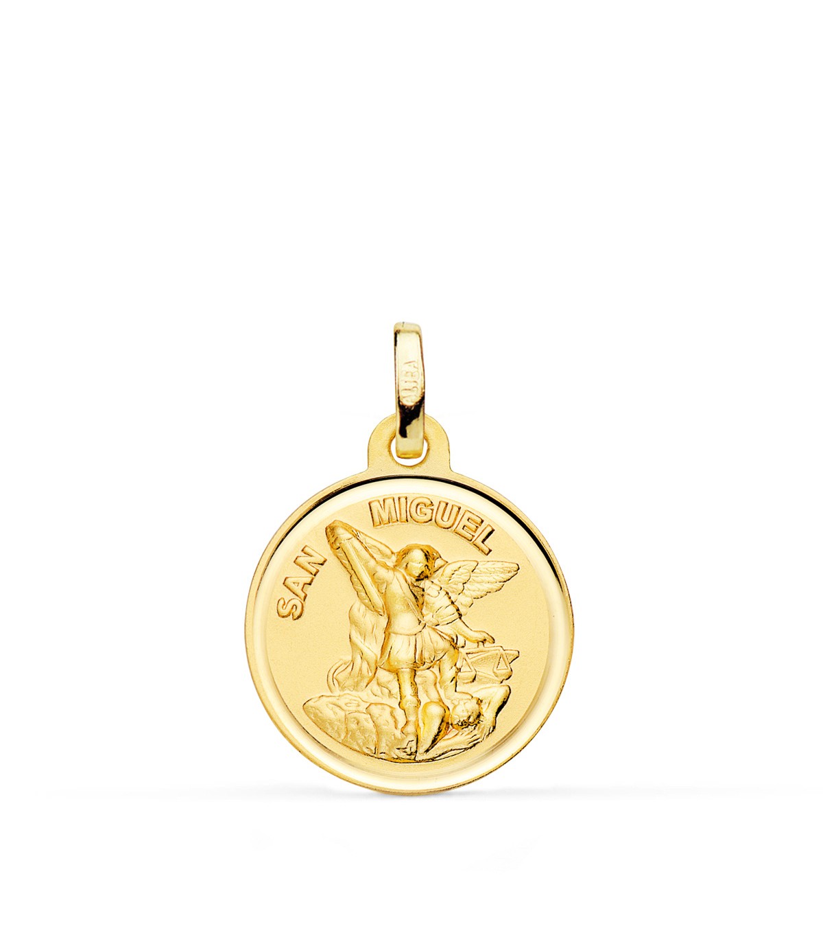 Médaille Saint Michel Bisel Or 18K 18mm