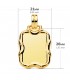 Pendentif plaque Or 18K 21 MM Ciselé