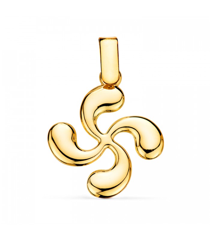 Ciondolo Lauburu oro giallo 18kt 20 mm