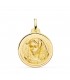 Medalla Virgen Macarena 18 Ktes 24 mm - medallas religiosas, joyería online