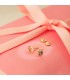 Clous d'oreilles pour fille avec Pierres Couleurs Or 18K 750/1000