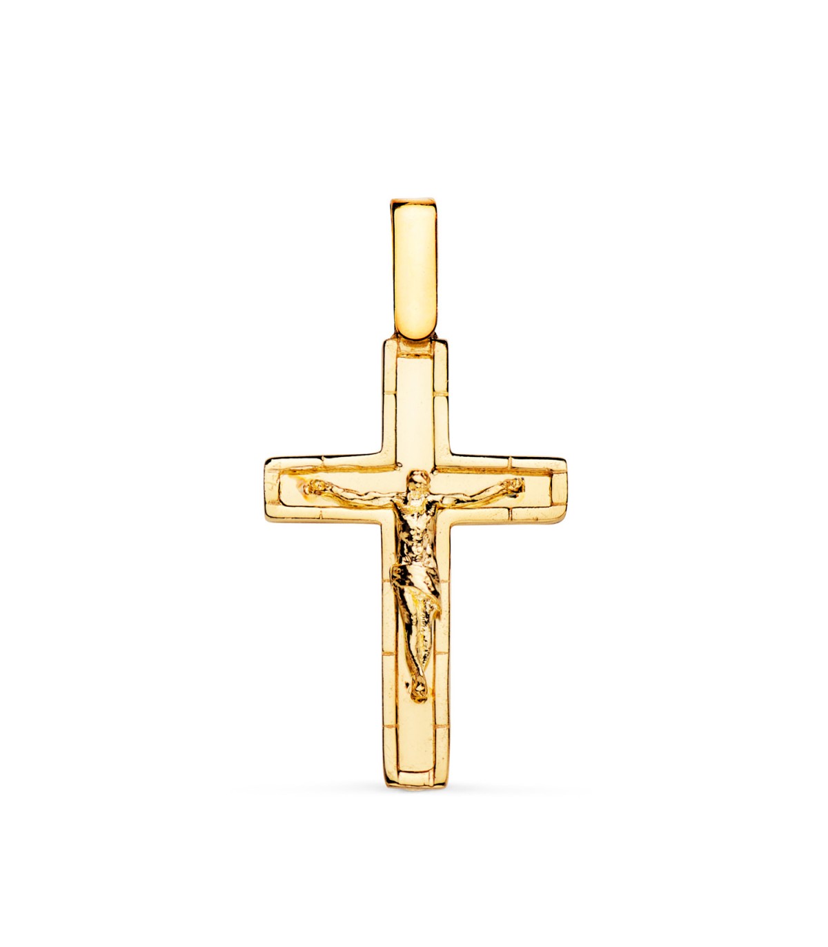 Pendentif Croix Christ Or 18K 26mm