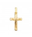 Colgante Cruz Cristo Oro 18 K 25 mm