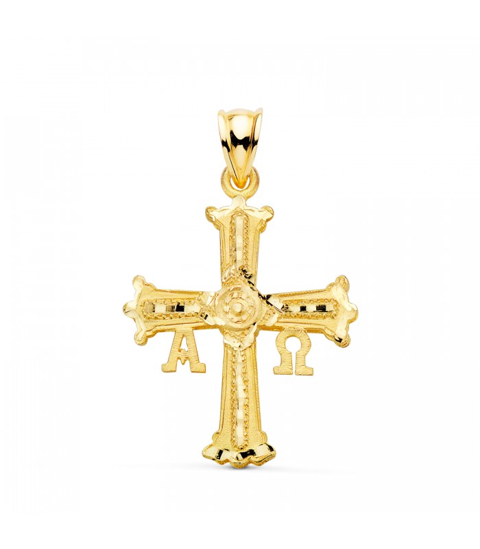 Cruz de Covadonga Oro amarillo 18 K 30 mm - cruz de la victoria - cruz asturiana - símbolo Asturias