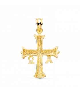 Ciondolo Croce della Vittoria (Covadonga), in oro giallo 750 ‰ 30 mm