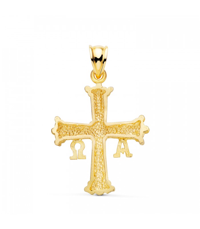 Cruz de Covadonga Oro amarillo 18 K 30 mm - cruz de la victoria - cruz asturiana - símbolo Asturias