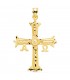 Cruz de Covadonga Oro amarillo 18 K 40 mm - cruz de la victoria - cruz asturiana - símbolo Asturias