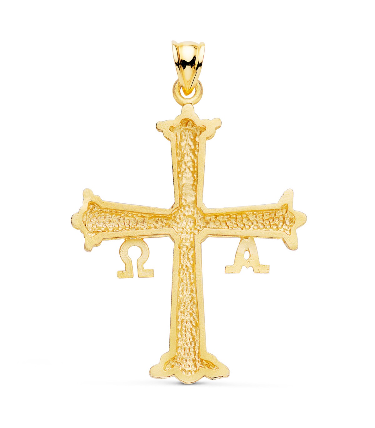 Cruz de Covadonga Oro amarillo 18 K 40 mm - cruz de la victoria - cruz asturiana - símbolo Asturias