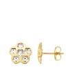 Ohrringe 750 Gold 21007 Blume