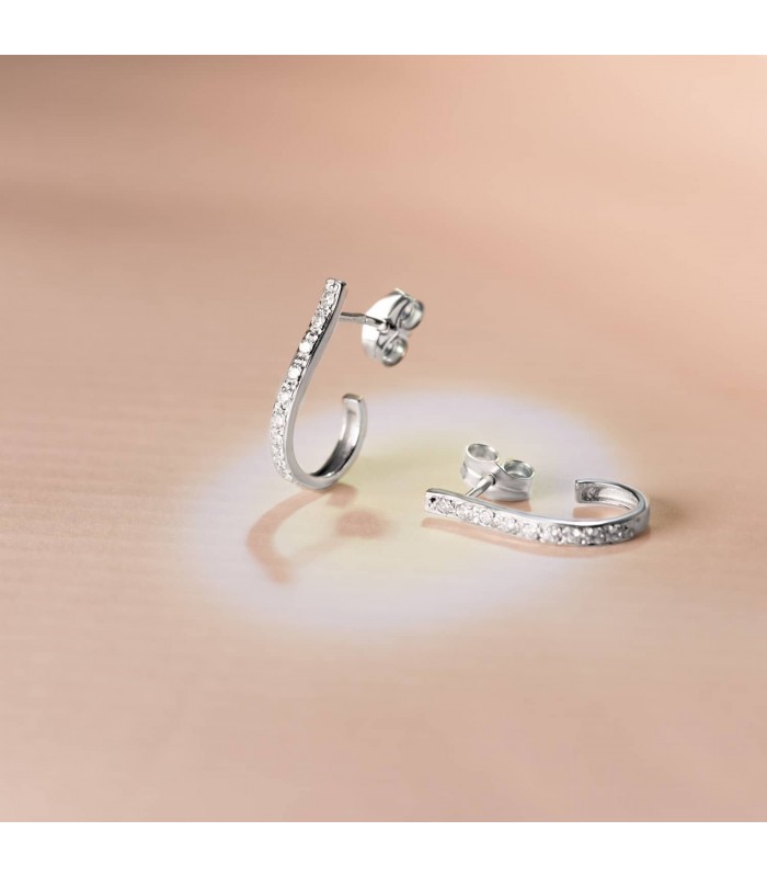 Pendientes de novia Lady Kelly Oro blanco 18k