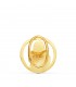 Insignia solapa Virgen del Rocío Oro 18 K - Pin de solapa para ojal de chaqueta - Emblema Virgen del Rocío
