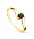 Solitaire Idylle Duo Saphir Or Jaune 18K