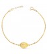 Pulsera Medalla Milagrosa Oro 18K 19cm - pulseras mujer - pulseras comunión - pulseras de oro