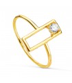 Anillo Meraki Oro 18K Rectángulo