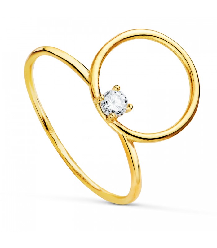 Anillo lanzadera - Anillo Meraki Oro 18K Círculo - anillos y sortijas para mujer