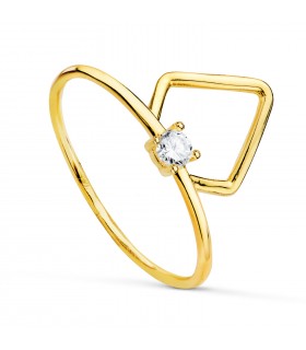 Anillo lanzadera - Anillo Meraki Oro 18K Rombo - anillos y sortijas para mujer