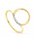 Bague Meraki Or Bicolore 18K Cercle