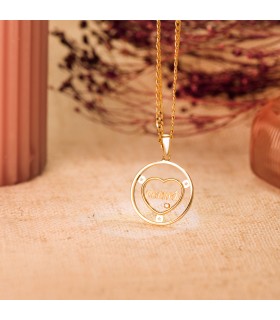 Pendentif "Mamá" Or 18K Ajouré
