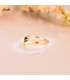 Solitär Ring Gelbgold 18K & Saphir in V-Form D16668-OAZN, Verlobungsring für Damen