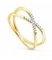 Bague X Meraki Or Bicolore 18K