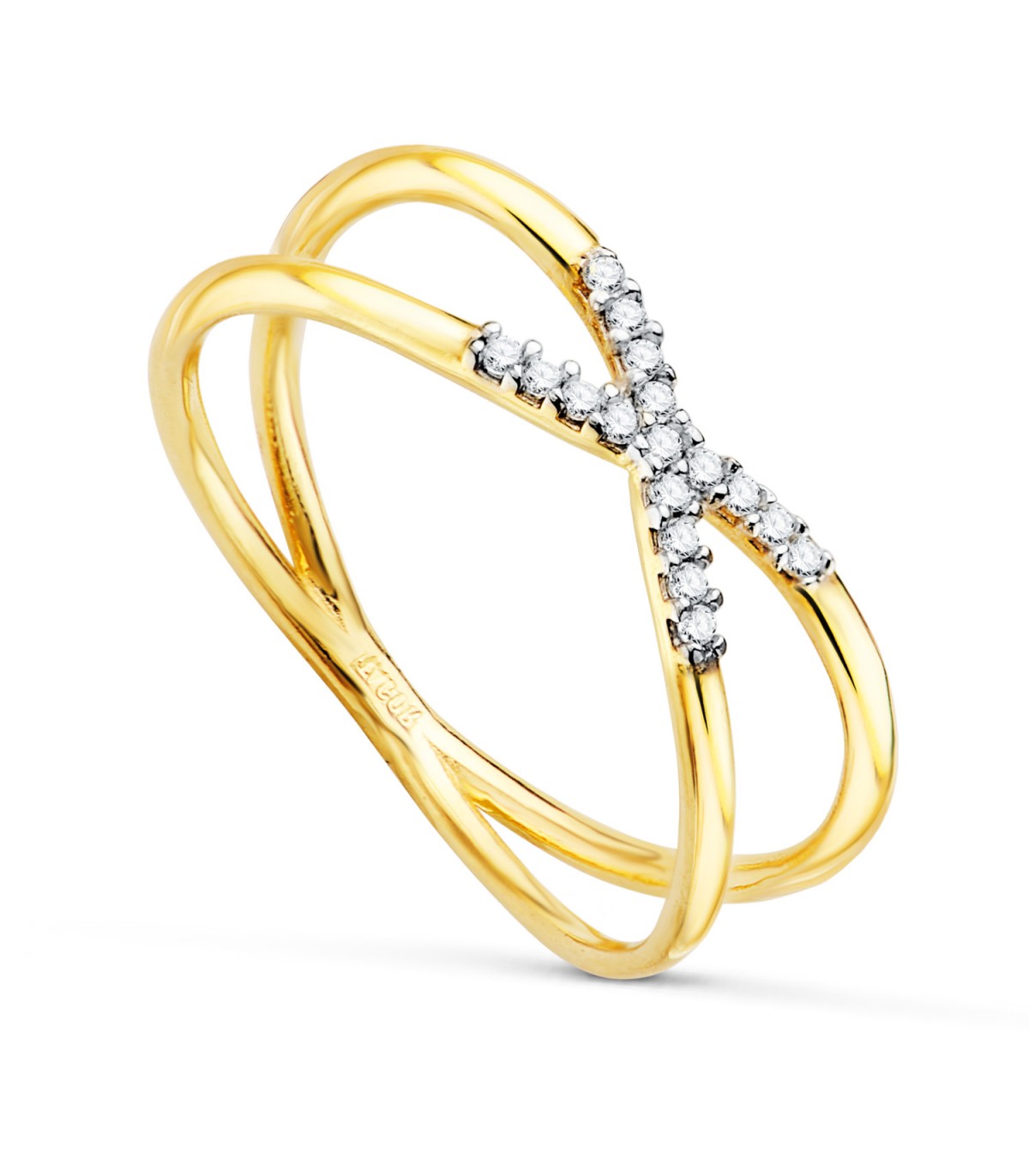 Anillo X Meraki Oro Bicolor 18K  - sortijas de mujer