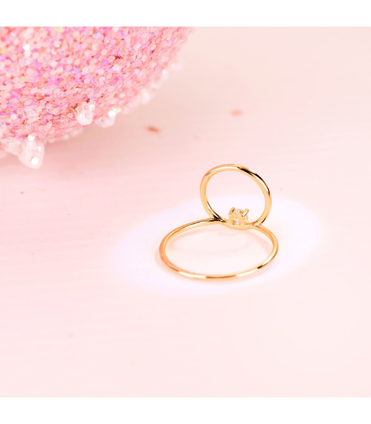 Anillo lanzadera - Anillo Meraki Oro 18K Círculo - anillos y sortijas para mujer