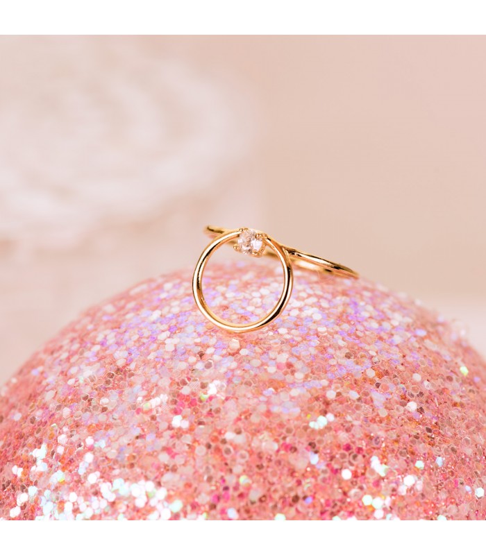 Anillo lanzadera - Anillo Meraki Oro 18K Círculo - anillos y sortijas para mujer
