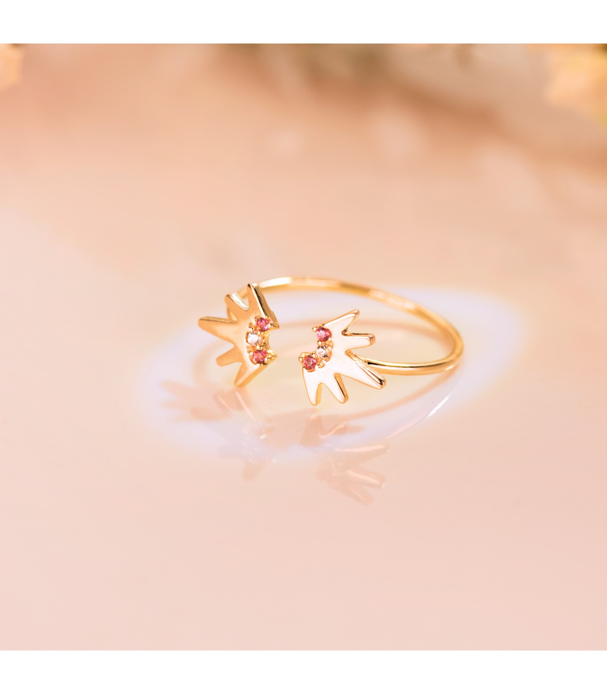 Anillo abierto - Anillo Meraki Oro 18K Alas - anillos y sortijas para mujer