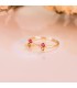 Anillo con piedras de colores - Anillo Abierto Meraki Oro 18 K Tutti Frutti - anillos y sortijas para mujer