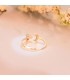 Anillo con piedras de colores - Anillo Abierto Meraki Oro 18 K Luna Tutti Frutti - anillos y sortijas para mujer
