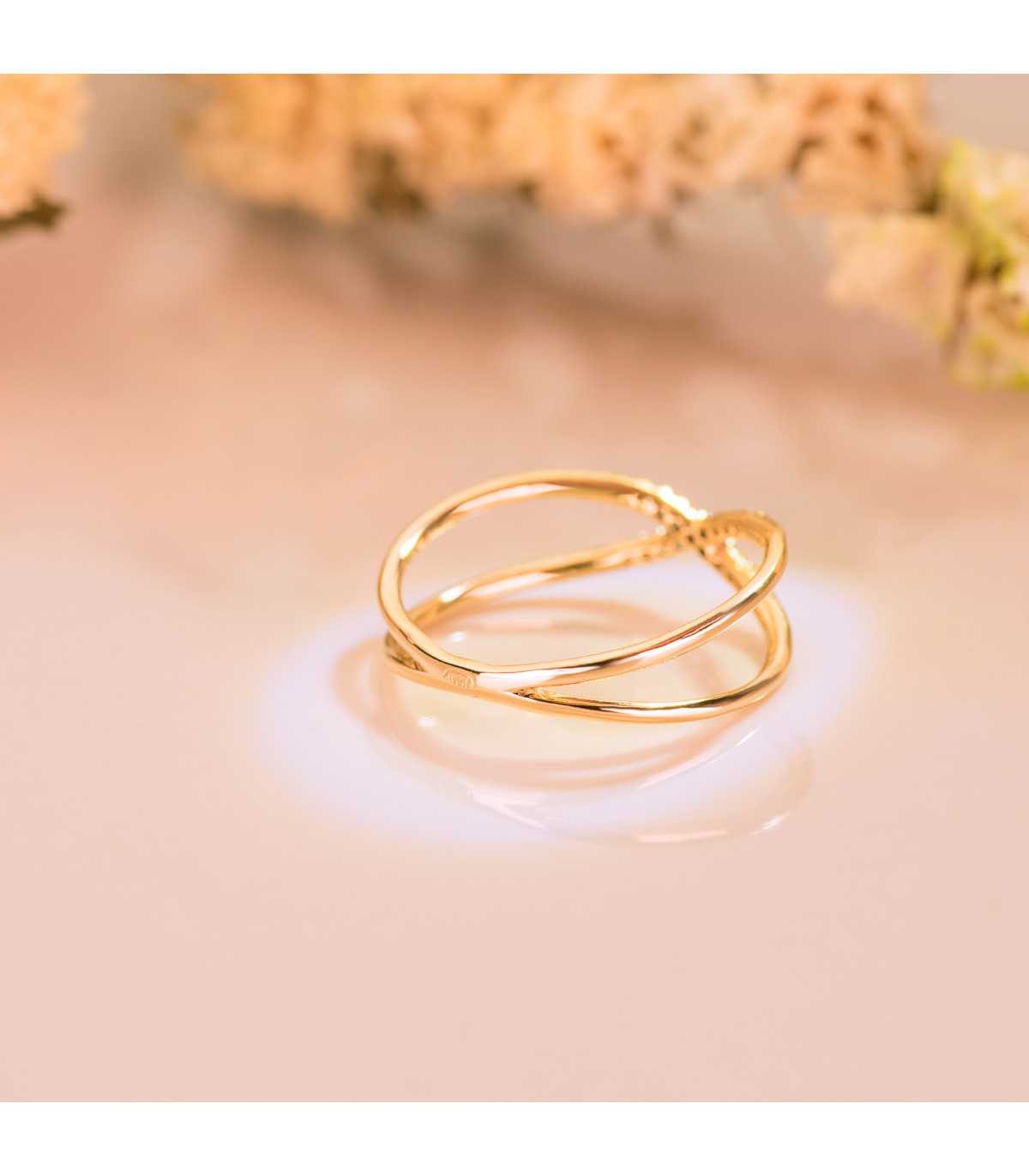 Anillo X Meraki Oro Bicolor 18K  - sortijas de mujer