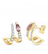 Pendientes Meraki Oro 18K Amatista - pendientes de oreja, oro amarillo 18 kilates, joyas de mujer