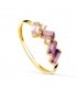 Anello ametista Princess oro giallo 18kt